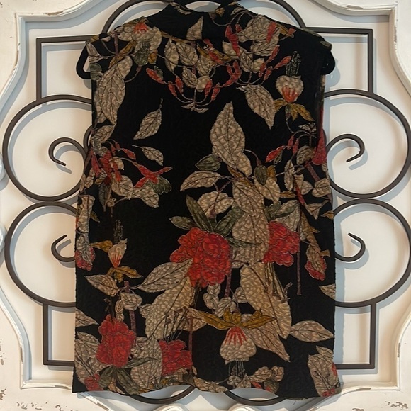 VINTAGE DRESSBARN WOMEN MOSAIC FLORAL SLEEVELESS MOCK TOP SIZE 2X - Picture 9 of 10